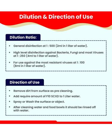 F10 F10SCXD 200ml Veterinary Disinfectant/Cleaner-Zoos/Breeders-Dogs Cats Small Animals Birds - Buy Online on SooperMarket.com