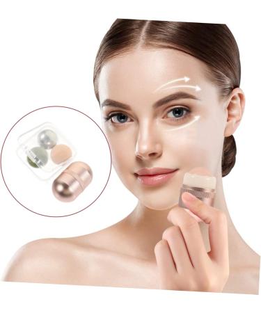 Volcanic Stone Ball Jade Facial Massager Set - Pink Jade Rollers & Skin Scraping Tools for Enhanced Beauty - Buy Online on SooperMarket.com