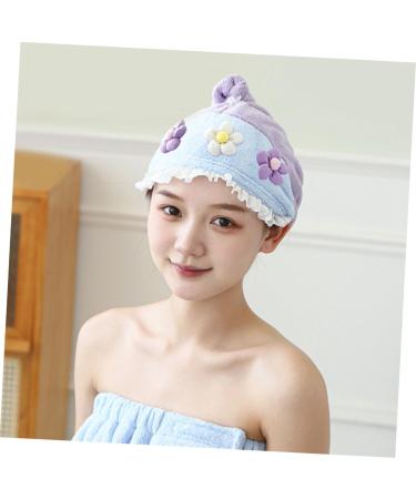 Beavorty Dry Hair Cap Hair Drying Cap Shower Caps Washcloth Turban Bathing Cap Hair Drying Hat Cute Rapid Hair Drying Hat Rapid Drying Hat The Flowers Towel Bath Skirt Scarf Coral Fleece As Shown 65.00X25.00X0.50CM - Buy Online on SooperMarket.com