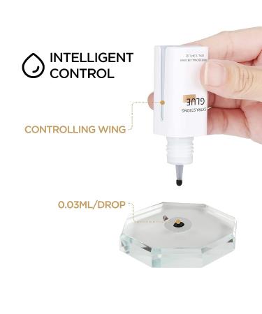 LASHVIEW Eyelash Extension Glue - Precise Drop Technology, 1 Sec Dry Time, 10ml - Buy Online on SooperMarket.com