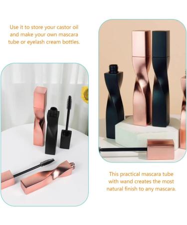 KALLORY 4pcs Eyelash Brush Empty Tube Lip Balm Containers Eyebrow Brush Mascara Tubes Empty Rose Gold Line 11.5x1.8cm Rose Gold - Buy Online on SooperMarket.com