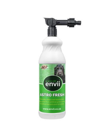 envii Astro Fresh - Natural Artificial Grass Cleaner for Dogs Urine & Odour Remover - Ready to Use Hose End Sprayer - Easy to Apply 1L treats 100m2