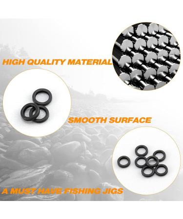 Dr.Fish 50 Pack Stainless Steel Fly Fishing Tippet Rings - 2mm/2.5mm - Lightweight Low Profile for Trout, Salmon, Crappie, Bluegill, Steelhead - Buy Online on SooperMarket.com