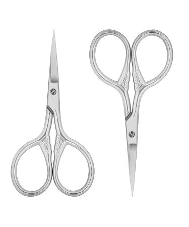 2 pieces 9 cm stainless steel Bartscher eyebrow scissors nasal hair scissors professional face hair removal stainless steel scissors for hair nose eyelash and eyebrow