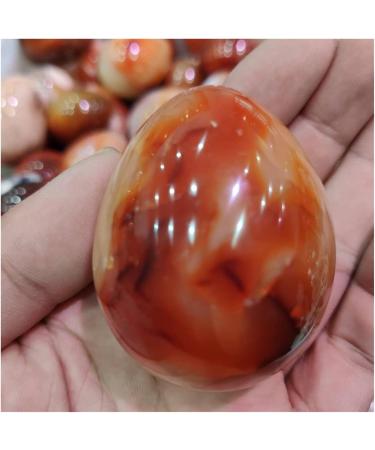 Crystal 1pc Stones Reiki 45mm Carnelian Agate Stones Orange Red Natural Sparkling Crystal Stone Stone Collection - Buy Online on SooperMarket.com