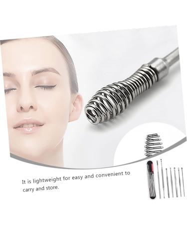 7-Piece Stainless Steel Ear Cleaning Tools Set - Ear Care Kit for Gentle Ear Cleaning and Nursing - Buy Online on SooperMarket.com