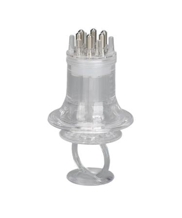 DAUZ Scalp Oil Applicator Comb - Portable Silicone Tool for Even Hair Growth Oil Application - Transparent White - Buy Online on SooperMarket.com