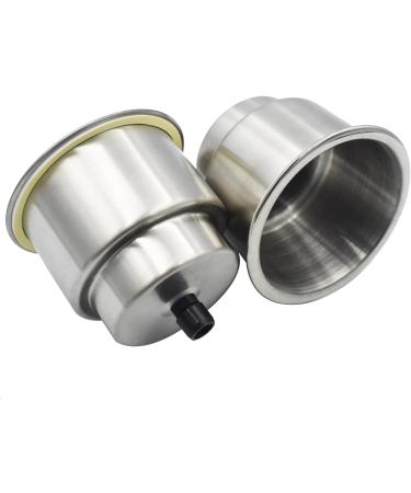 Yuanhe Stainless Steel Cup Holder Insert with Drain for Marine Boat RV Camper - 8PCS - Buy Online on SooperMarket.com