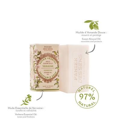 Buy Panier des Sens Verbena Soap Bar - Made in France - 2 x 150g | International Shipping Available - Buy Online on SooperMarket.com