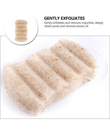 1Pc Wave Shape Facial Sponge Practical Face Puff Portable Body Cleansing Sponge - Buy Online on SooperMarket.com