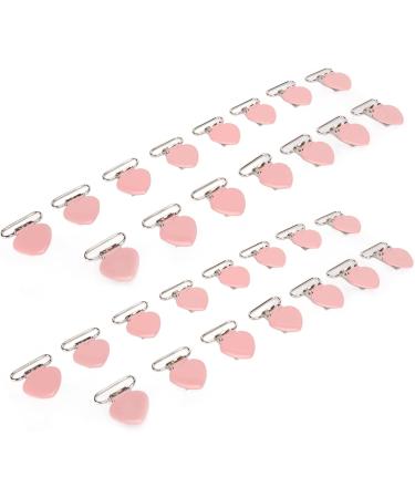 30-Pack Pink Galvanized Pacifier Clips - Perfect for Crafting & DIY Projects - Buy Online on SooperMarket.com