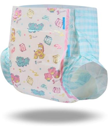 LittleForBig Adult Brief Diapers - Vintage Baby Print 10 Pack | ABDL Diaper Lover Essentials - Buy Online on SooperMarket.com