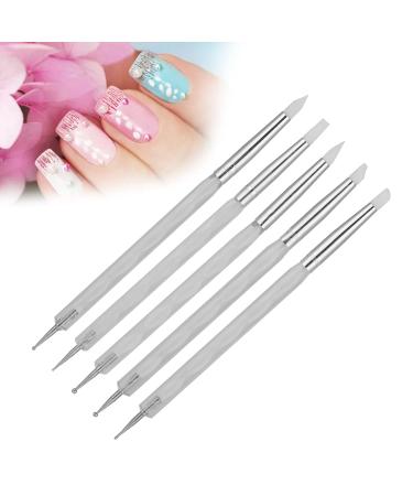Buy Nail Painting Pen - Dual Ended Dotting Tool for Easy Nail Art | Perfect for Home & Salon Use (White) - Buy Online on SooperMarket.com