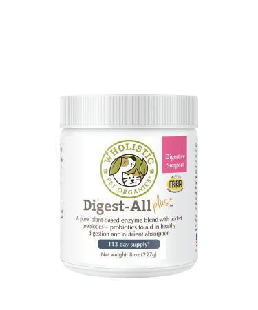 Wholistic Pet Organics: Dog Probiotics and Digestive Enzymes,Supports Immune System Gut Health,Pet Probiotics for Dogs Digestive Health with Plant Based Ingredients-Puppy Probiotic 8 oz