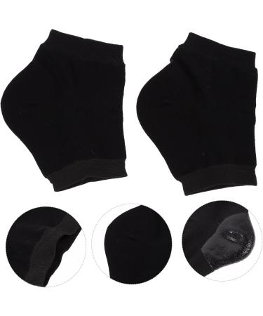 Healeved 10 Pairs Silicone Heel Socks Moisturizing Comfortable Foot Sleeves Cracked Heels Socks Heel Socks for Cracked Heel Moisture Socks for Dry Feet Toeless Socks Replaceable High Heels 14x12cm - Buy Online on SooperMarket.com