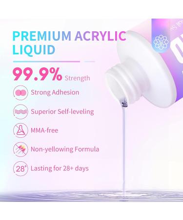 Saviland 120ml Monomer Acrylic Nail Liquid - Non-Yellowing MMA-Free Formula for Nail Extensions and Carving - Home DIY or Salon Use - Buy Online on SooperMarket.com