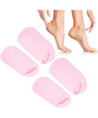 4 Pieces Moisturizing Gel Socks | Essential Oil Foot Care for Cracked Dry Feet - Beauty Salon Quality - Buy Online on SooperMarket.com