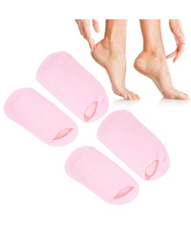 2 pairs of moisture socks gel socks Foot care treatment soft gel-lined infundled lotion spa socks to repair dry cracked feet