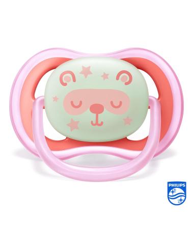 Philips Avent Ultra Air Nighttime Pacifier - BPA-Free Breathable Shining & Includes Sterilization Box - For Babies 6-18 Months - Buy Online on SooperMarket.com