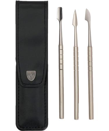 3 Swords Germany - brand quality  professional CUTICLE PUSHER  CUTICLE KNIFE  NAIL CLEANER  stainless steel  extra sharp  manicure pedicure nail care by 3 Swords Germany (7940)