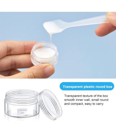 Pinsheng 50-Piece Clear Empty Cosmetic Containers - 5ml Travel Cream Jars with Lids Nail Art Jars & Spatula for Lip Balm & Lotion - Buy Online on SooperMarket.com