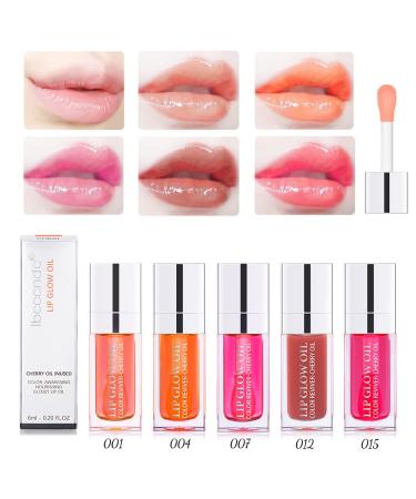 GL-Turelifes Plumping Lip Gloss Oil | Hydrating & Tinted Balm | Transparent Lip Oil | Long-Lasting Nourishing Formula | Non-Sticky Glitter Shine | Primer Lip Tint (007Raspberry) - Buy Online on SooperMarket.com