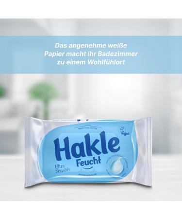 Hakle Moist Ultra Sensitive Toilet Paper 12 Packs | Soft & Gentle for All Skin Types | International Shipping Available - Buy Online on SooperMarket.com