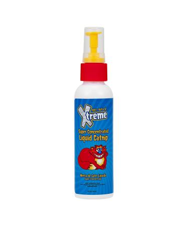 Xtreme Catnip Spray, 4 oz.  100% Natural, Organically Grown, Super Concentrated Liquid Catnip  No Mess or Clean-Up  Spray on Toys, Scratching Posts, Food and More