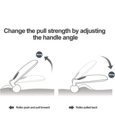 4 Roller Balls Face Massager - 3D Y-Shape Skin Firming & Wrinkle Reducing Massage Tool | Ergonomic 360 Rotatable Handle | Silver Edition - Buy Online on SooperMarket.com