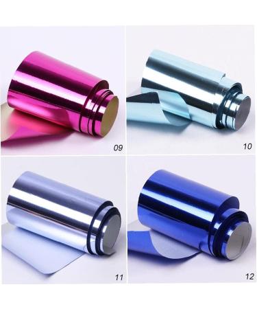 Holographic Nail Foil Sticker - Gold Transfer Nail Polish Stickers for Men & Women | 100x4cm Nail Art Tool - Buy Online on SooperMarket.com
