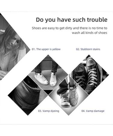 HOPASRISEE New Multi-functional Cleaning and Stain Removal Cream Multipurpose Cleaning Cream White Shoe Cleaner White Shoe Cleaning Cream with Sponge No Need to Wash Just Rub It Bright (2pcs) - Buy Online on SooperMarket.com