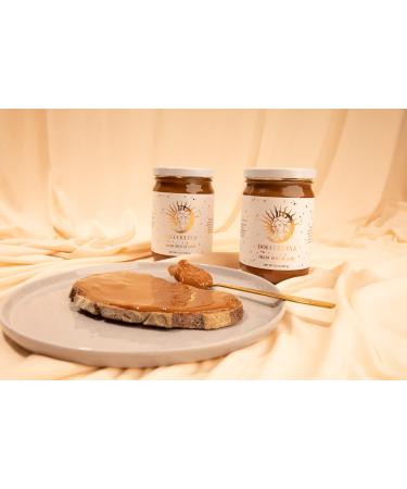 Organic Dulce De Leche: Gluten Free, Certified Kosher Milk Caramel Sauce - Low Carb Chocolate Spread for Ice Cream, Desserts, Coffee, Pancakes - 15 Ounce - Buy Online on SooperMarket.com