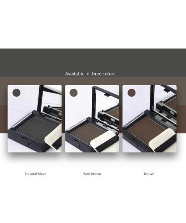 Hairline Powder Hairline Shadow Pressed Powder Instantly Conceals Alopecia White Hair Root Cover Temporary Hair Shading Powder for Thinning Bald Spots Windproof Sweatproof 12g Dark Brown - Buy Online on SooperMarket.com