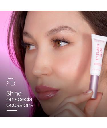 Renata Beauty 24-Hour Transparent Lash Glue for False Eyelash Extensions - Waterproof, Dual-Function Brush Tube - Compatible with Glue Remover - Buy Online on SooperMarket.com