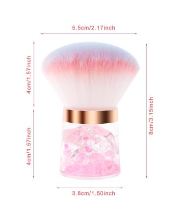 Nail Dust Brush - Pink Soft Remover for Acrylic Nails & Nail Art | Manicure Clean Up Tool - Buy Online on SooperMarket.com