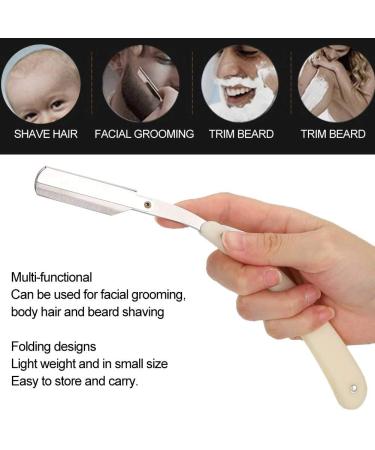 2 Pcs Razor for Men - Professional Foldable Manual Beard Shaving Tool for Grooming - Buy Online on SooperMarket.com