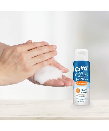 Cutter Foaming Hand Sanitizer 3oz Travel Size Antiseptic Solution - Buy Online on SooperMarket.com