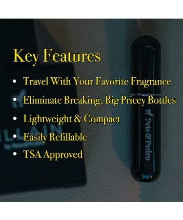 Pete & Pedro Cologne & Perfume Travel Atomizer | Refillable 5ml Fragrance Sprayer for Men & Women | TSA-Approved Mini Accessory | Shark Tank Featured - Buy Online on SooperMarket.com