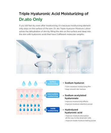 DR.ATO Triple-Hyaluron Moisture Lotion 10.5 fl.oz. - pH5.5 Baby & Kids Moisturizer with Hyaluronic Acid - Derma Tested & Paraben Free - Buy Online on SooperMarket.com