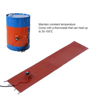 1200W Drum Heater with Thermostat - Silicone Heating Blanket for Industrial Use (EU Plug 220V) - International Shipping Available - Buy Online on SooperMarket.com