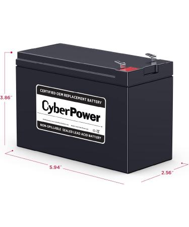 Buy CyberPower RB1280 UPS Replacement Battery Cartridge - Maintenance-Free 12V/8Ah User Installable - International Shipping Available - Buy Online on SooperMarket.com