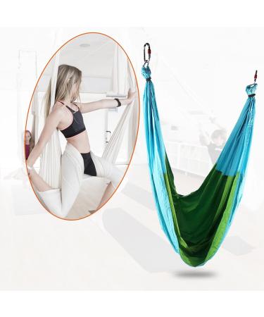 Cocoarm Anti-Heavy Aerial Yoga Hammock Fitness Swing with Straps Handles & Instructions | Sky Blue & Fruit Green - Buy Online on SooperMarket.com