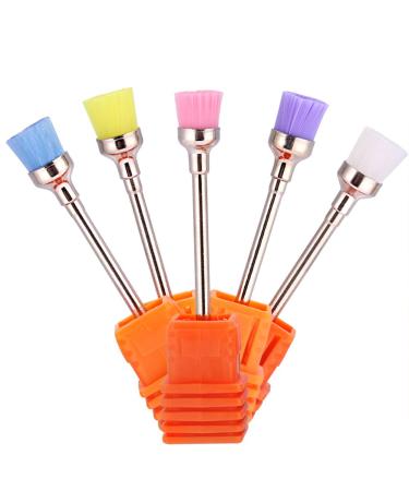 Rotekt 5pcs Nail Drill Bits - Electric Nail Drill Polish Grinding & Dust Remover Brush Heads | International Shipping - Buy Online on SooperMarket.com