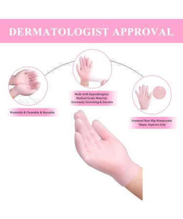 Moisturizing Silicone Gel Spa Gloves for Dry, Aging Hands - 1 Pair - Buy Online on SooperMarket.com