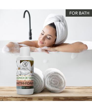 Monoi de Tahiti Bath Foam 1000ml - Luxury Aromatherapy & Spa Relaxation - Body Care & Bubble Baths - Buy Online on SooperMarket.com
