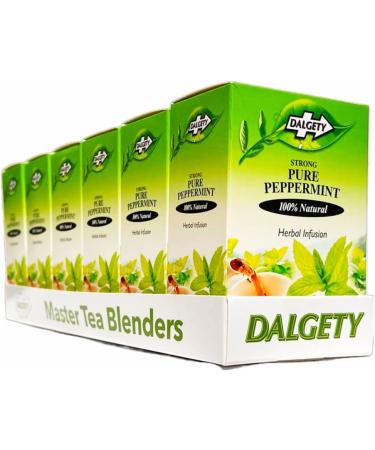 Dalgety Pure Peppermint Herbal Infusion 6x72g Cartons (6 Pack) 100% Natural Tea (Total 108 Teabags) Delicious and Packed with Unique Health Benefits - Buy Online on SooperMarket.com