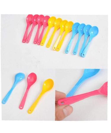 Zonfer 12pcs Baby Safe Plastic Spoons For Infant Feeding And Infant Weaning