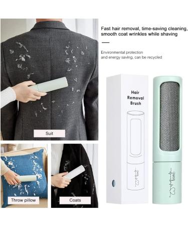Portable M&R Pet Hair Remover Brush for Dogs and Cats - Reusable Animal Hair Removal Tool for Furniture, Carpet, Clothes, and Car Seats - Easy to Clean - Blue - Buy Online on SooperMarket.com