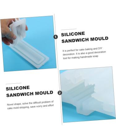 Ciieeo 1pc Sandwich Tube Mold Candle Tube Tuile Molds Silicone Mousse Cake para Snowflake Cake Mold Silicone Maple DIY Baking Mold Candle Making Soap White Chocolate Silica Gel 32X5.5CM - Buy Online on SooperMarket.com