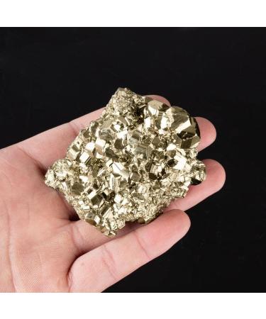 1pc Natural Raw Minerals Pyrite Stone Crystal Decoration Irregular PyriteEnergy Crystals Specimens Decoration HOMEZHOU (Color : 30-40g) - Buy Online on SooperMarket.com